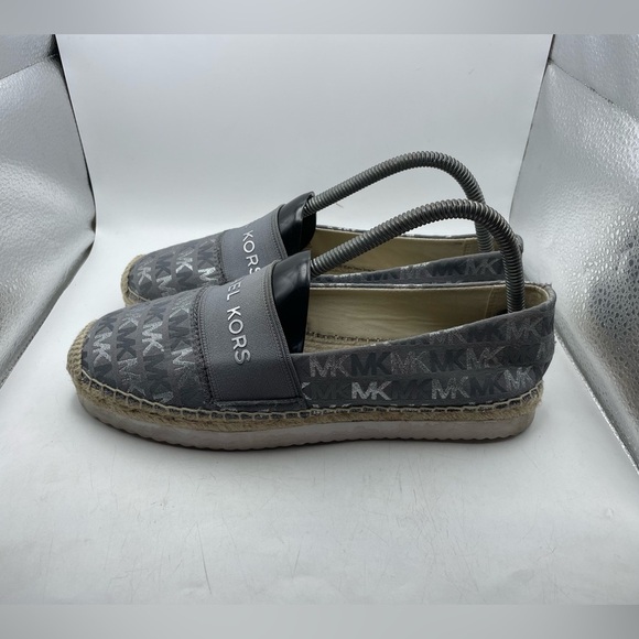 Michael Kors Gray Espadrille loafers womens size 8 - Picture 1 of 9